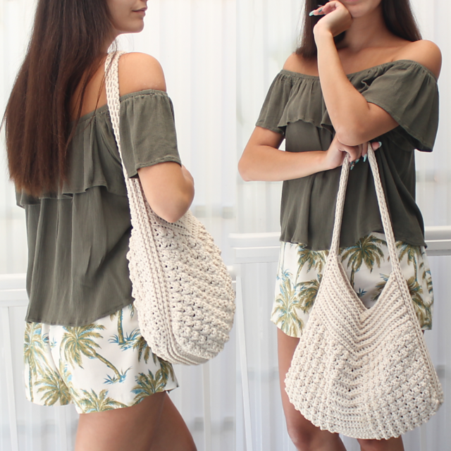 Summer Bag Pattern + Crochet Gift Hat PDF