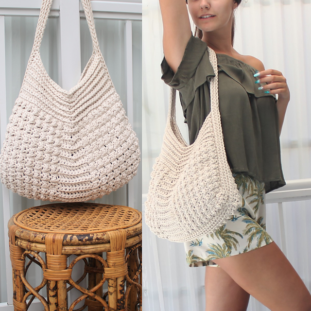 Summer Bag Pattern + Crochet Gift Hat PDF
