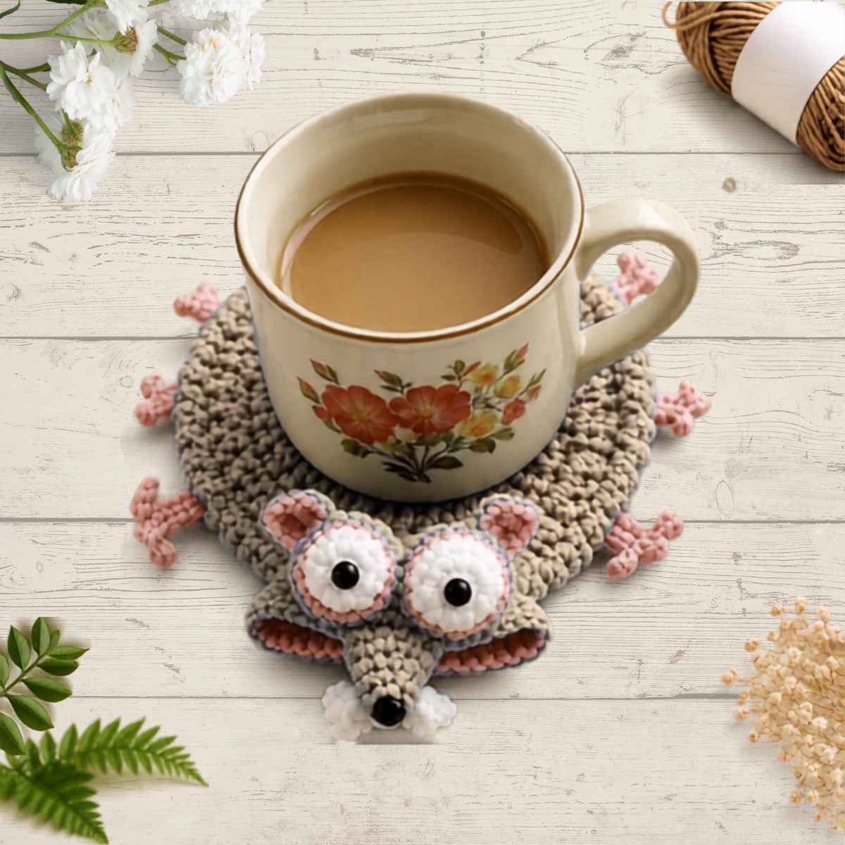 25+ Animal Pop-Up Coaster Crochet Patterns | Amigurumi Mug Rugs (PDF Bundle)