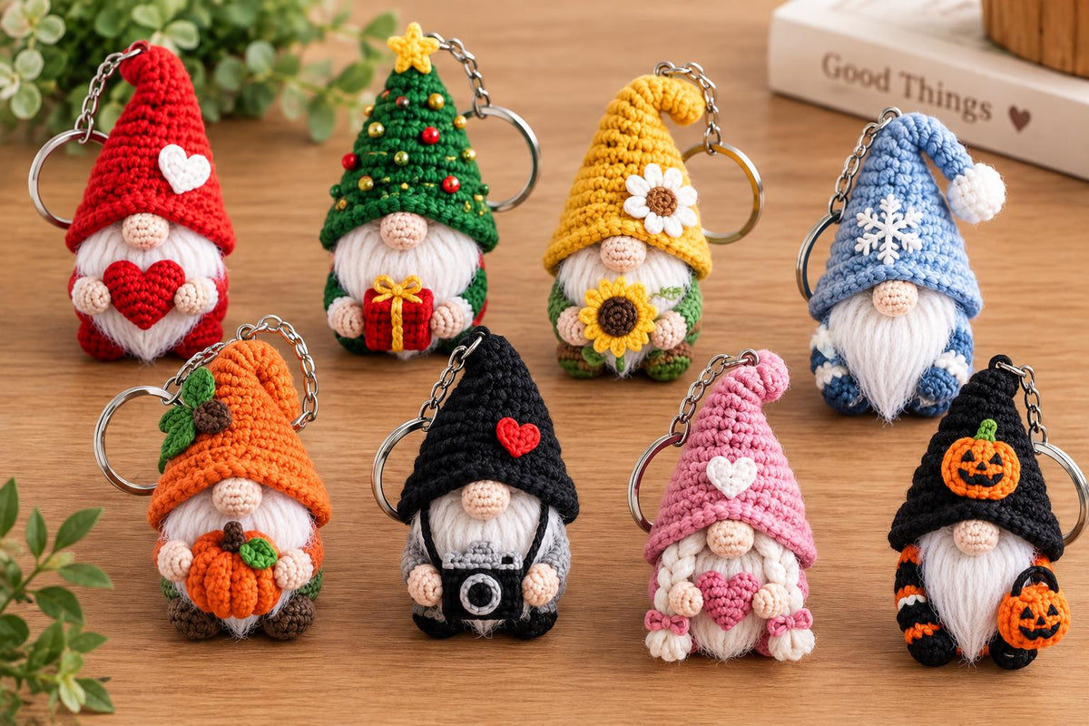 Gnome Crochet Pattern Mega Bundle, + 120 PDF Patterns with Video Tutorials (Digital Download)