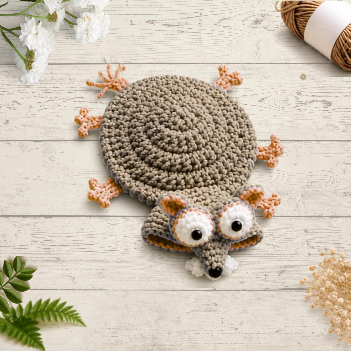 25+ Animal Pop-Up Coaster Crochet Patterns | Amigurumi Mug Rugs (PDF Bundle)