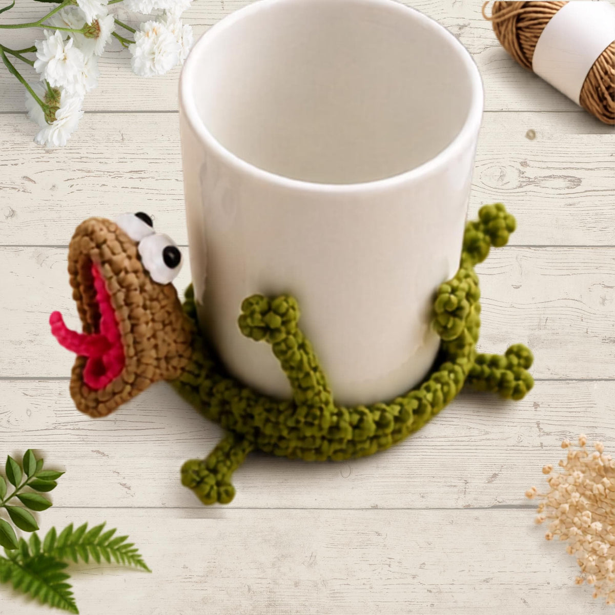 25+ Animal Pop-Up Coaster Crochet Patterns | Amigurumi Mug Rugs (PDF Bundle)