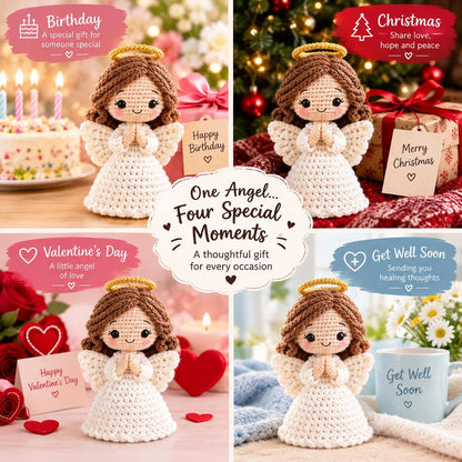 Crochet Angel Ornament Bundle, + 15 Modern Christmas Patterns for Handmade Gifts (PDF Download)